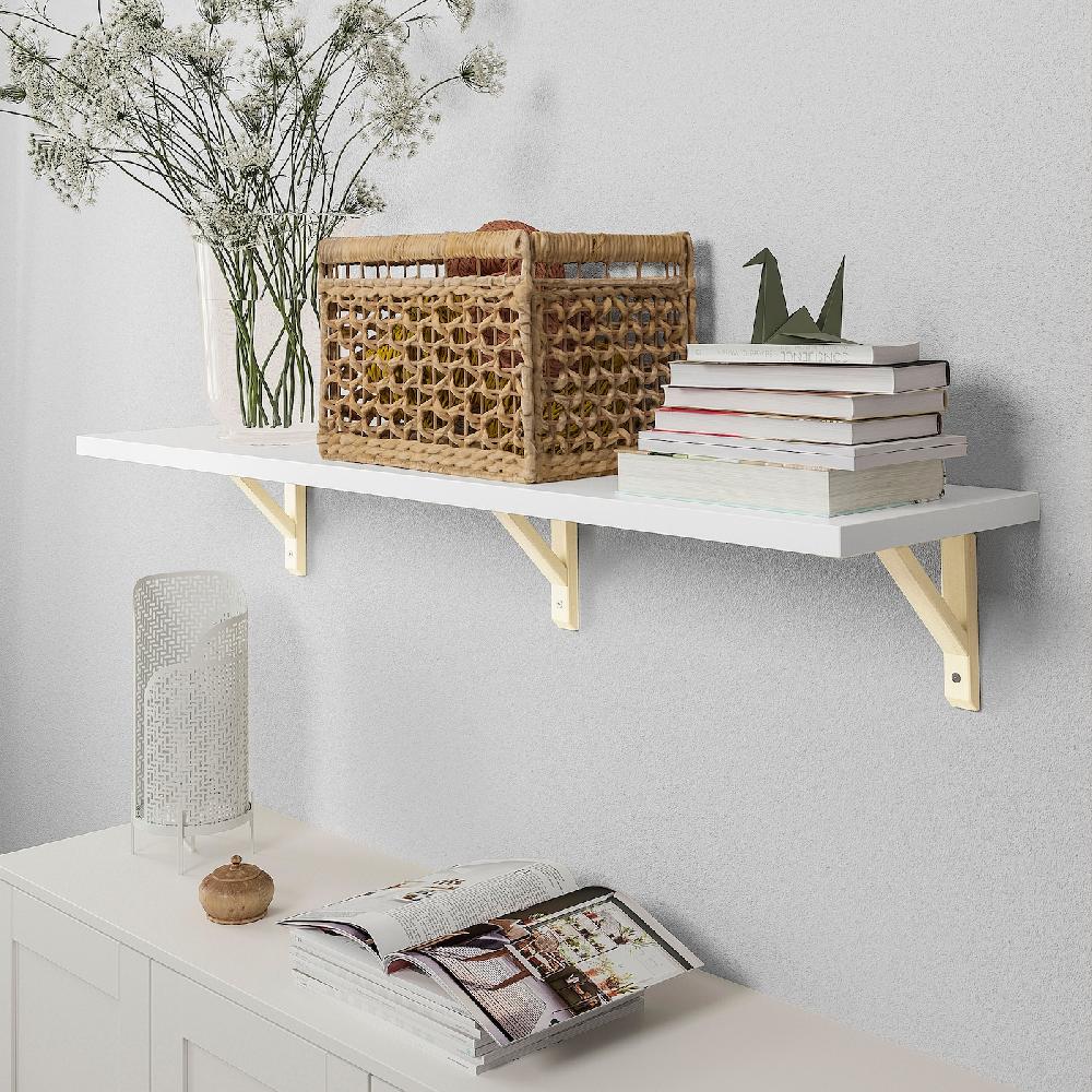 IKEA BERGSHULT / SANDSHULT Estante blanco/álamo 120x30 cm 2025