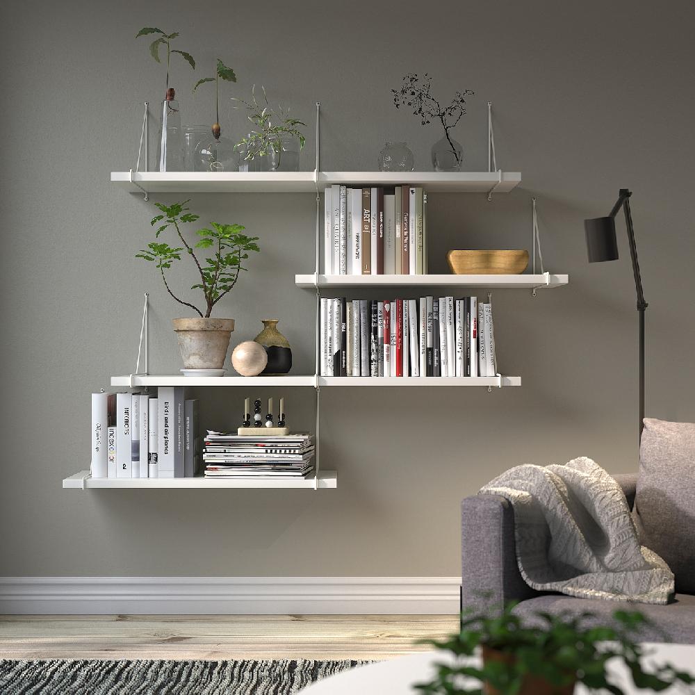 IKEA BERGSHULT / PERSHULT Combinación estantes de pared blanco/blanco Ofertas