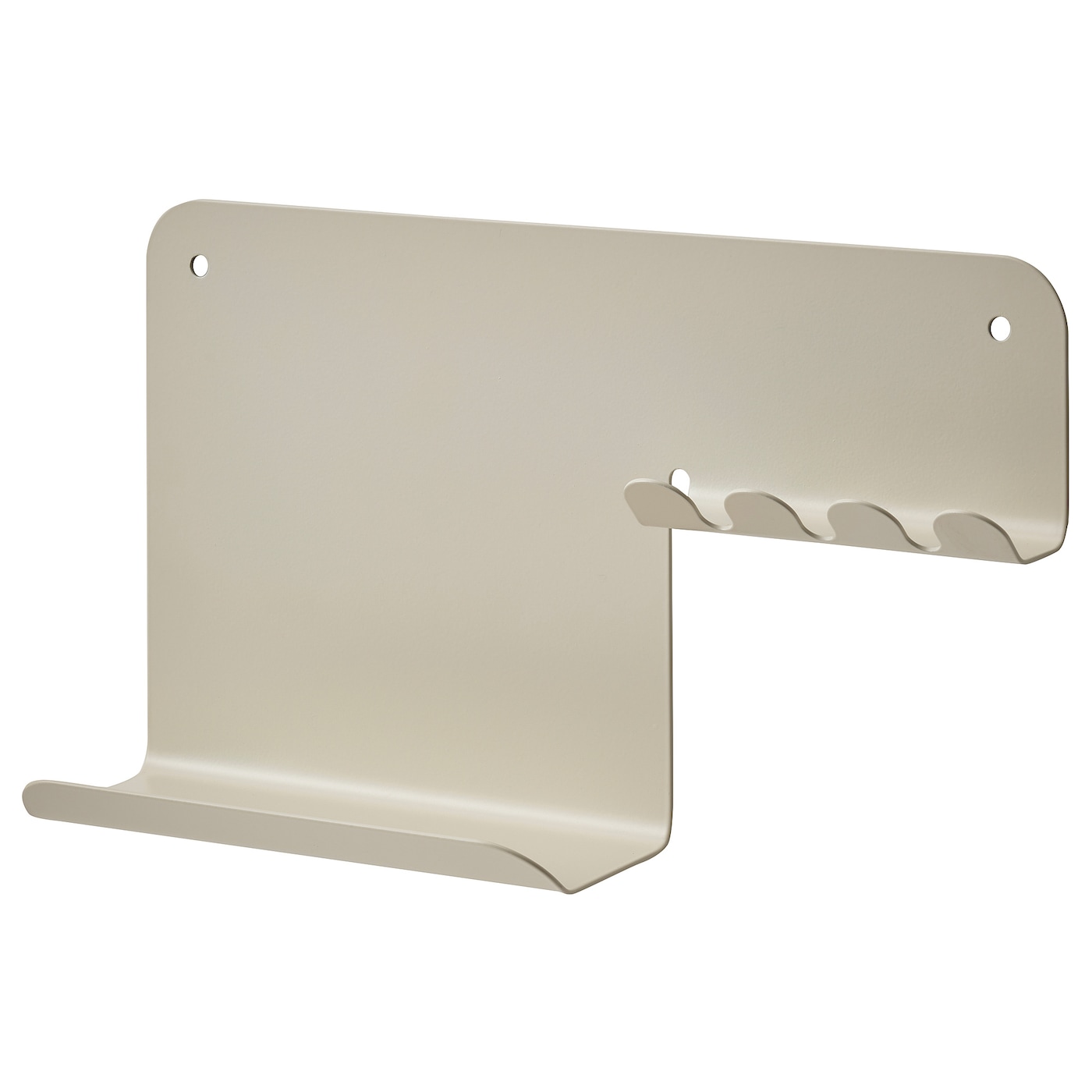 IKEA HAVREKROSS Organizador pared con ganchos beige grisáceo 23x13 cm