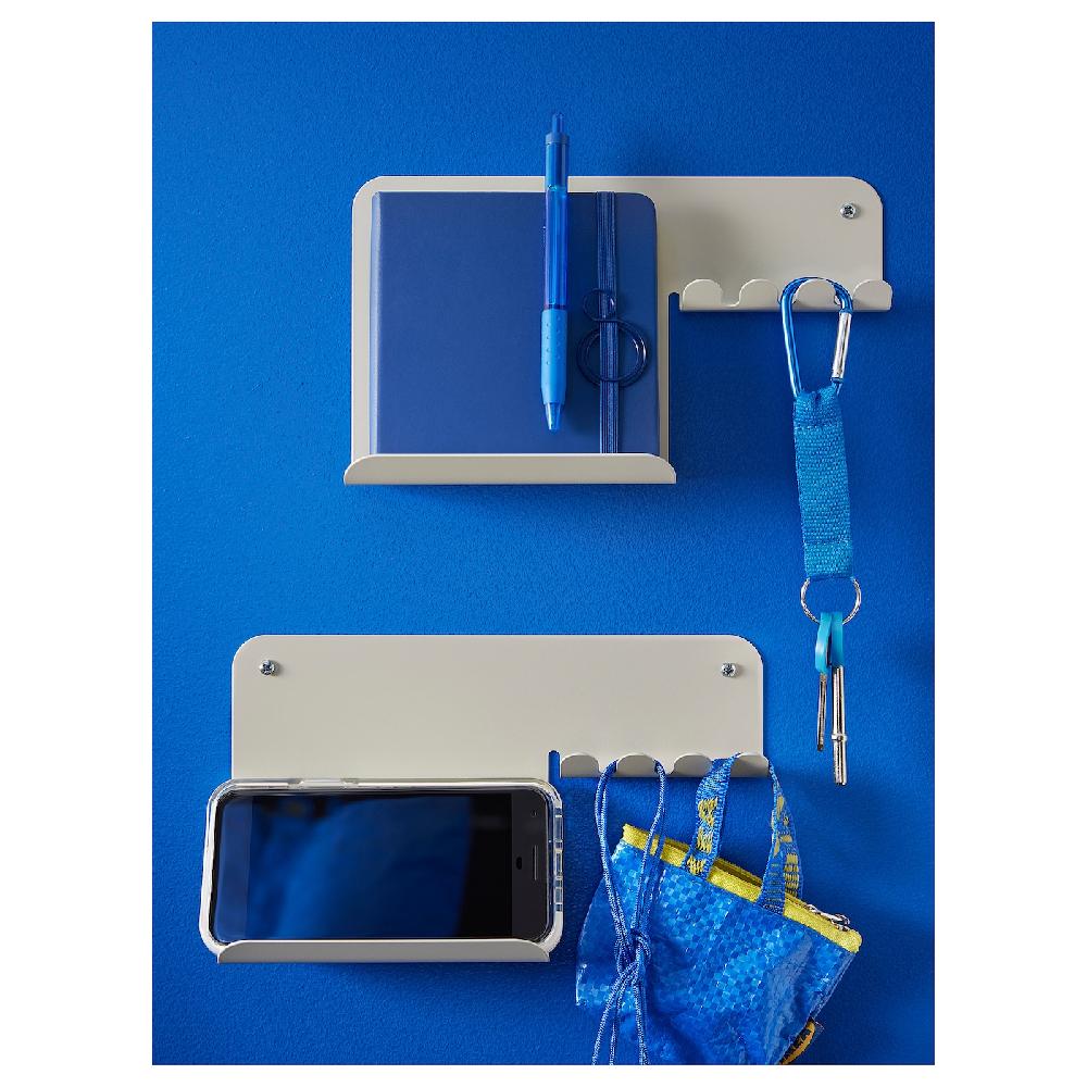 IKEA HAVREKROSS Organizador pared con ganchos beige grisáceo 23x13 cm Tienda