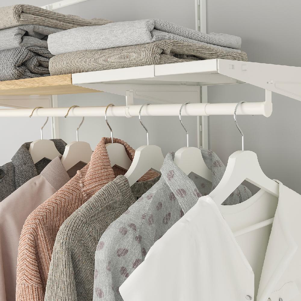 IKEA BOAXEL Barra armario regulable blanco 20-30 cm Libre de impuestos