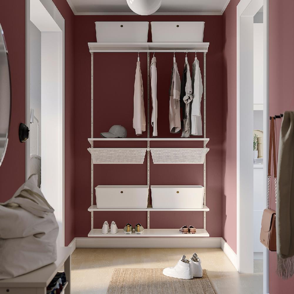 IKEA BOAXEL Combinación armario blanco 125x40x201 cm Grandes ahorros