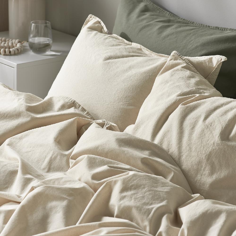 IKEA ÄNGSLILJA Funda nórdica y 2 fundas almohada natural 240x220/50x60 cm Precio ultrabajo