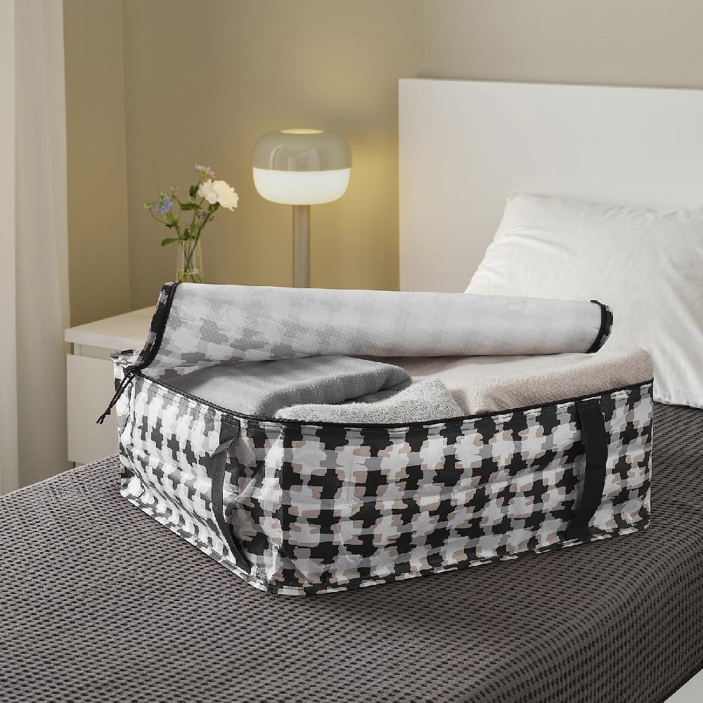IKEA SÄCKKÄRRA Bolsa de almacenaje blanco/multicolor 55x49x19 cm En oferta