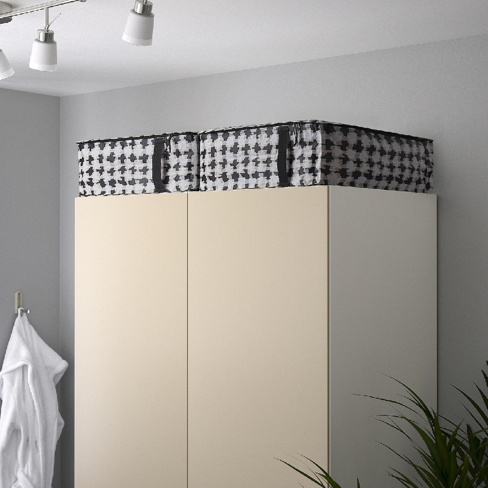 IKEA SÄCKKÄRRA Bolsa de almacenaje blanco/multicolor 55x49x19 cm En oferta