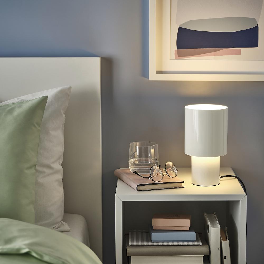 IKEA SPETSBOJ Lámpara de mesa regulación intensidad luminosa/blanco 22 cm Ventas relámpago