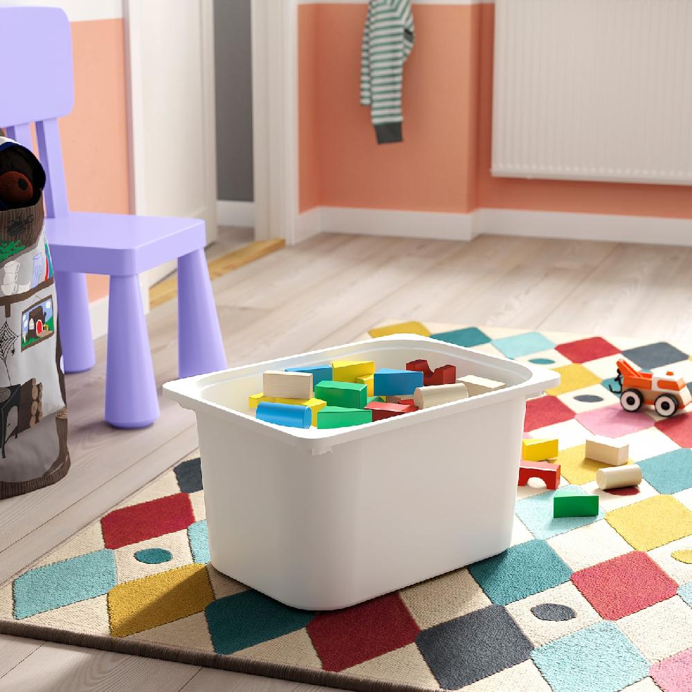 IKEA TROFAST Combinación de almacenaje con cajas pino tte claro/blanco 93x44x52 cm Liquidación