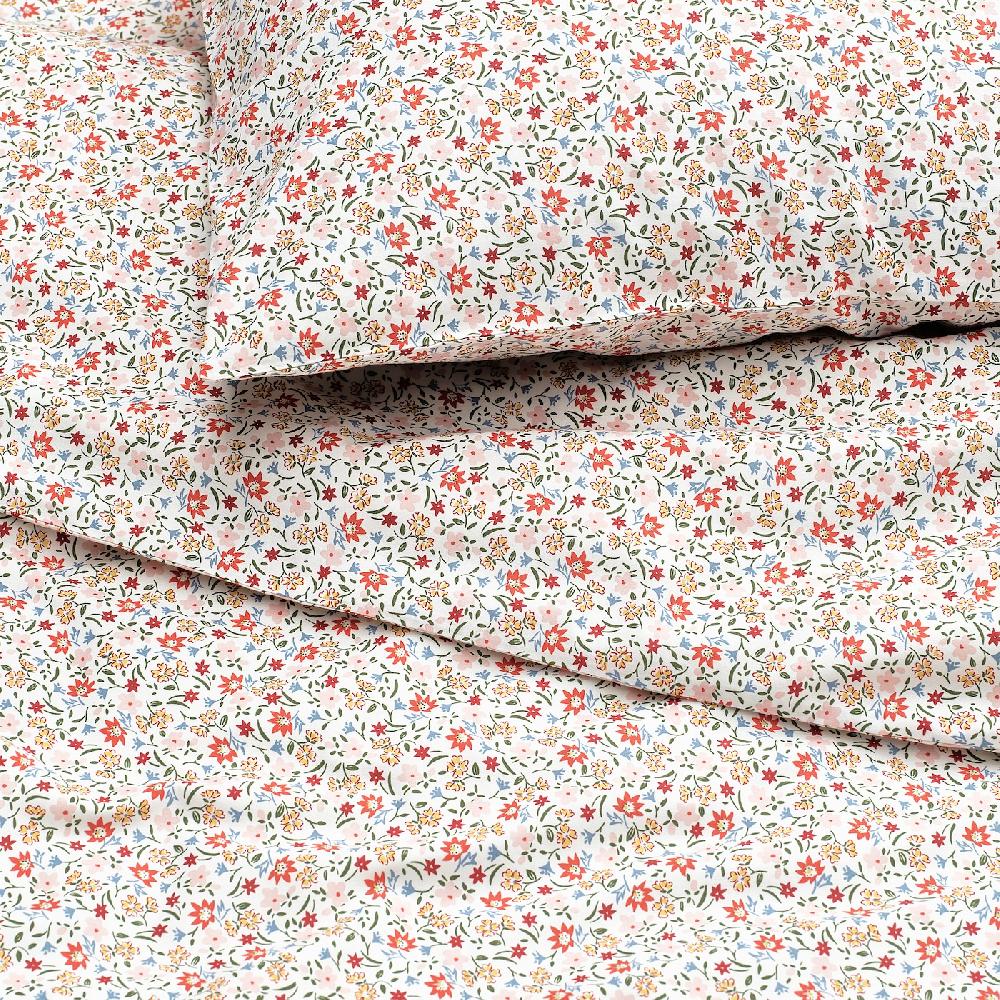 IKEA GULLNATTLJUS Funda nórdica y 2 fundas almohada blanco/motivo floral 240x220/50x60 cm Envío gratis