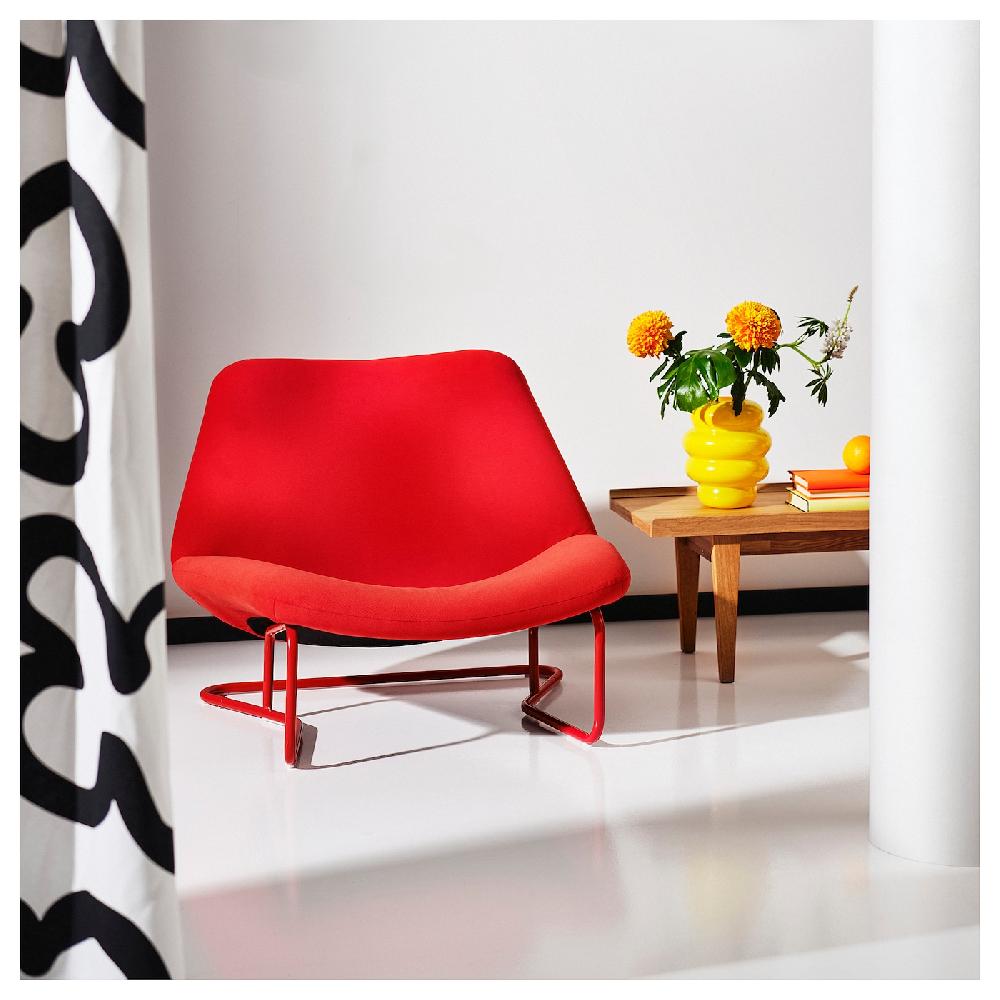 IKEA SOTENÄS Sillón Hakebo rojo Últimos 2 días