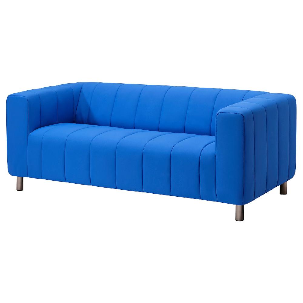 IKEA KLIPPAN Funda para sofá de 2 plazas Långban azul vivo Último día