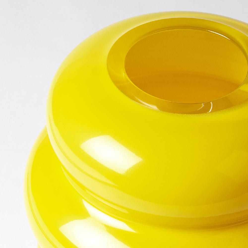 IKEA KÄLLARHALS Florero / jarrón amarillo 22 cm Liquidación
