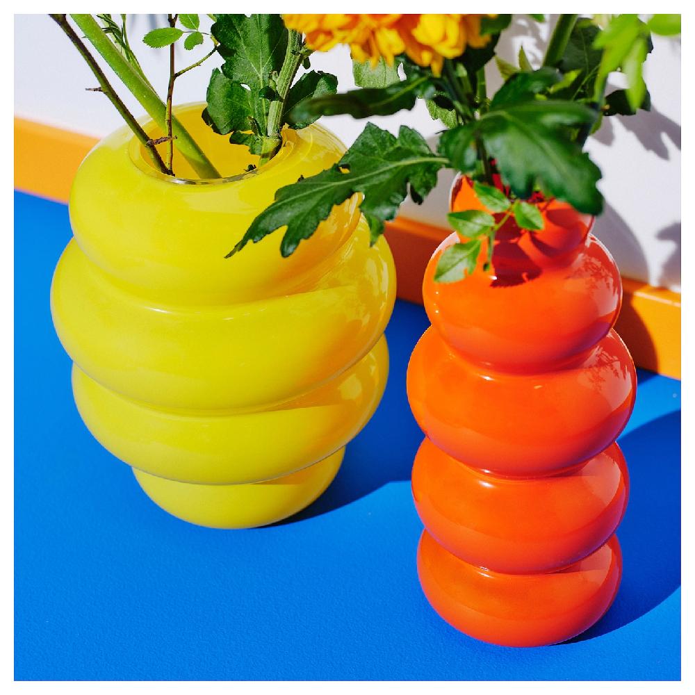 IKEA KÄLLARHALS Florero / jarrón naranja 26 cm Envío internacional gratuito