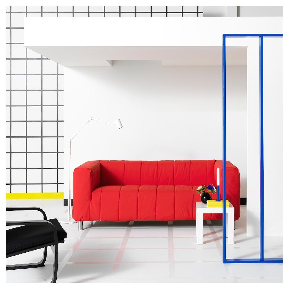 IKEA KLIPPAN Sofá de 2 plazas Långban rojo vivo Limitado a 3 días