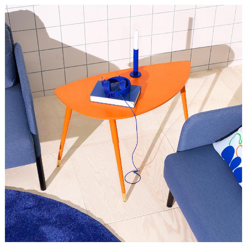 IKEA LÖVBACKEN Mesa auxiliar naranja 77x39 cm En oferta