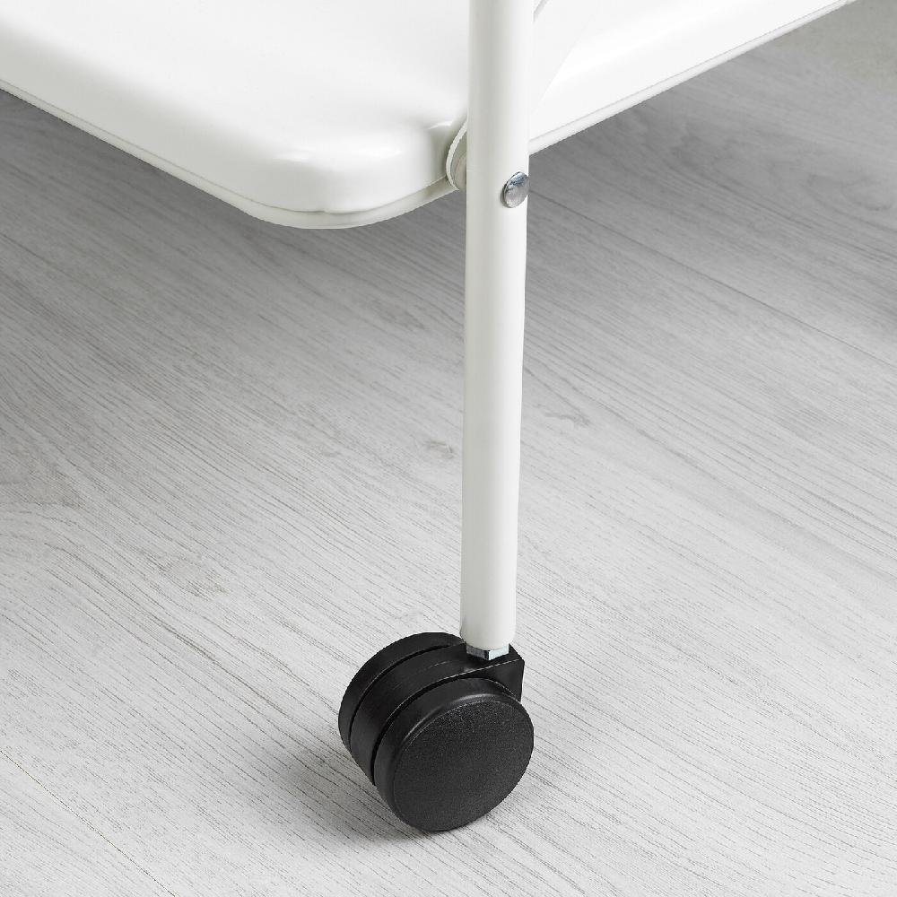 IKEA JÄRLÅSA Mesa auxiliar con ruedas blanco 65x45 cm Libre de impuestos