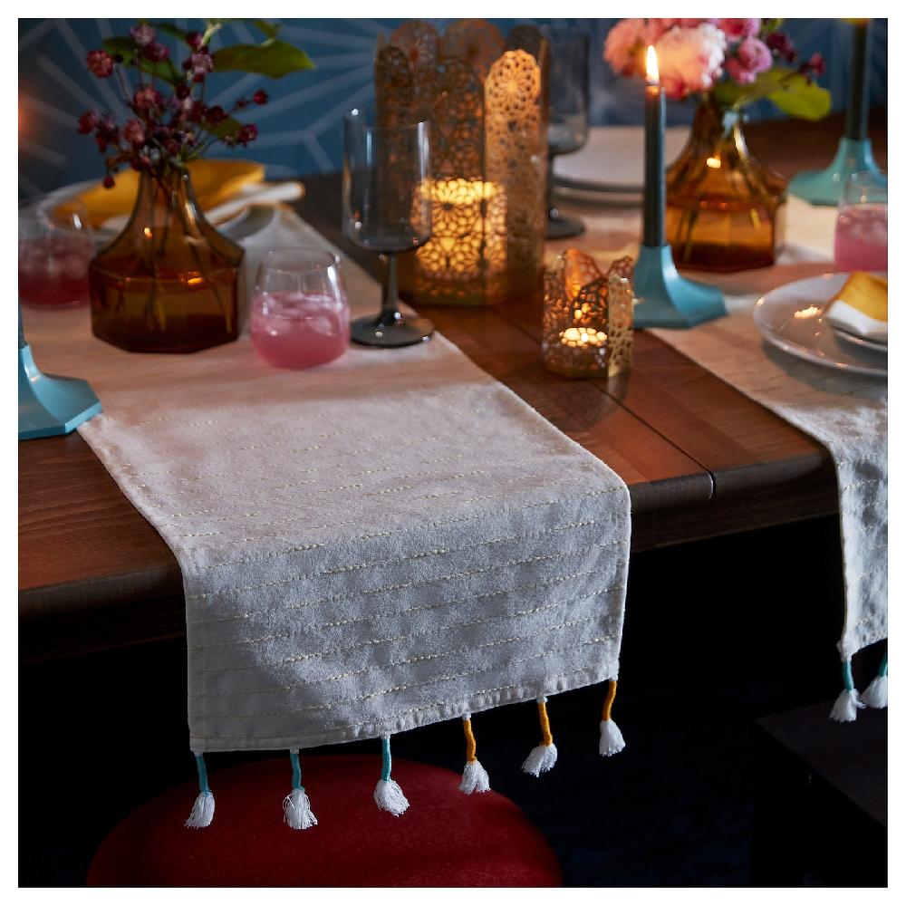IKEA GOKVÄLLÅ Camino de mesa beige 35x130 cm Ofertas especiales