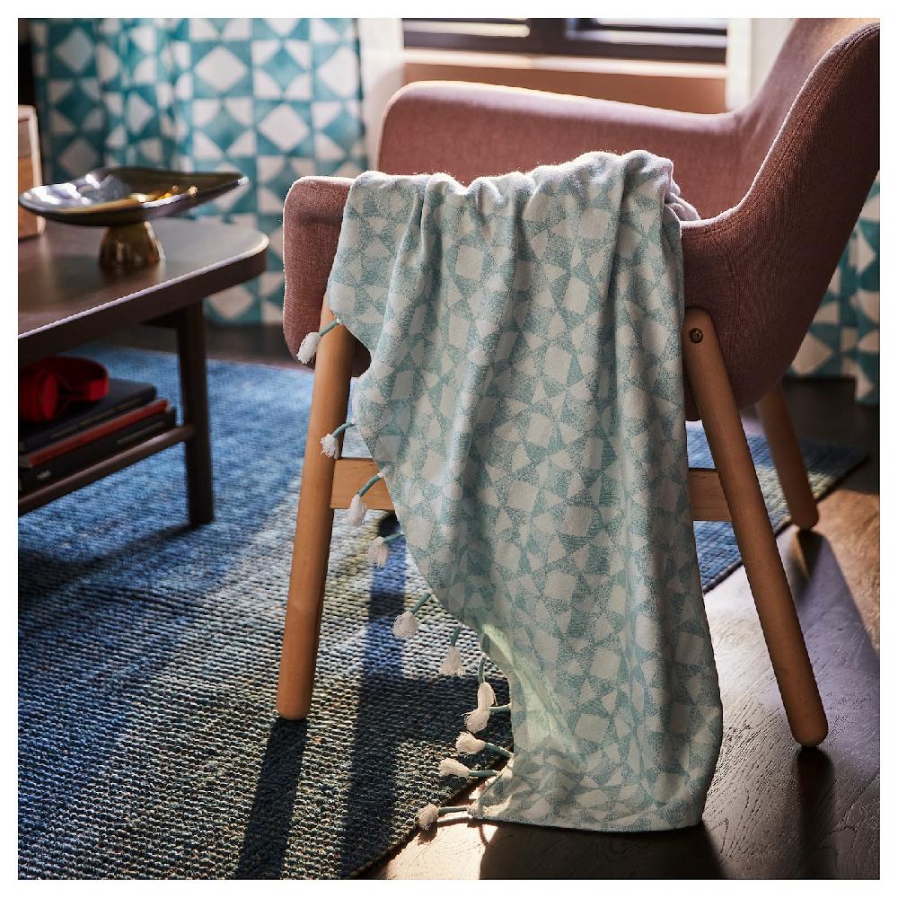 IKEA GOKVÄLLÅ Manta azul 130x170 cm Grandes ahorros