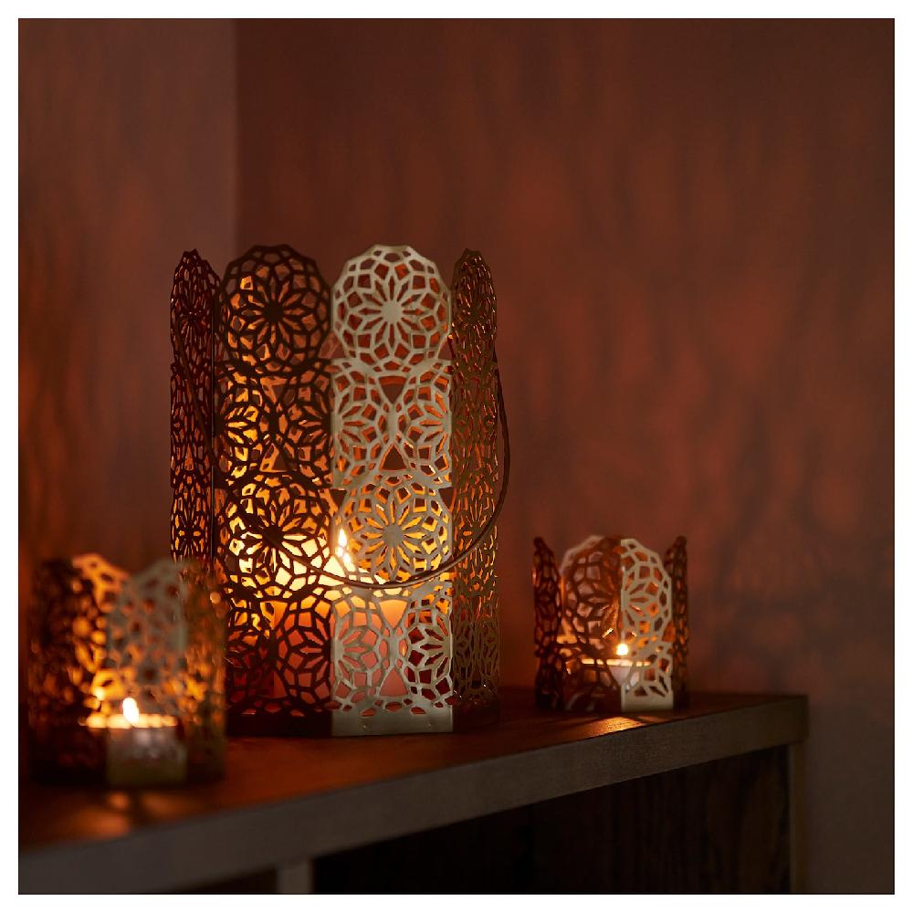 IKEA GOKVÄLLÅ Farolillo dorado 16x16x24 cm En línea