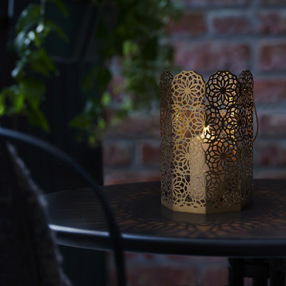 IKEA GOKVÄLLÅ Farolillo dorado 16x16x24 cm En línea