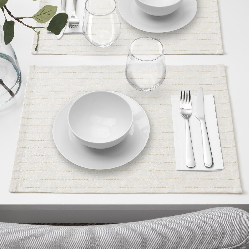 IKEA GOKVÄLLÅ Mantel individual beige 35x45 cm Rebajas