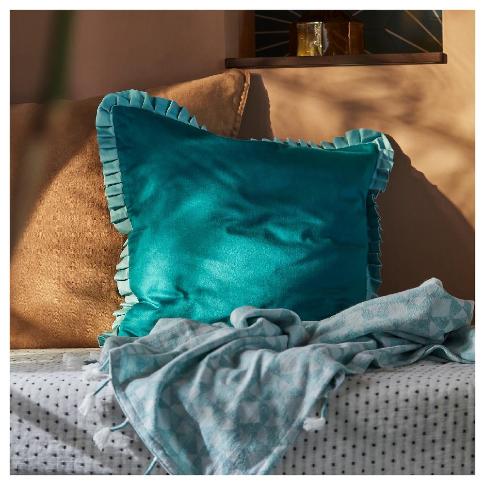 IKEA GOKVÄLLÅ Funda de cojín azul 50x50 cm En oferta