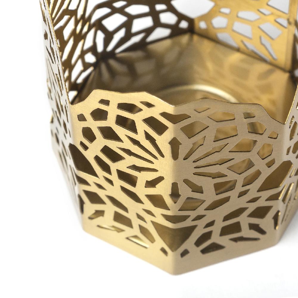 IKEA GOKVÄLLÅ Portavela dorado 8x8x9 cm Gran oferta