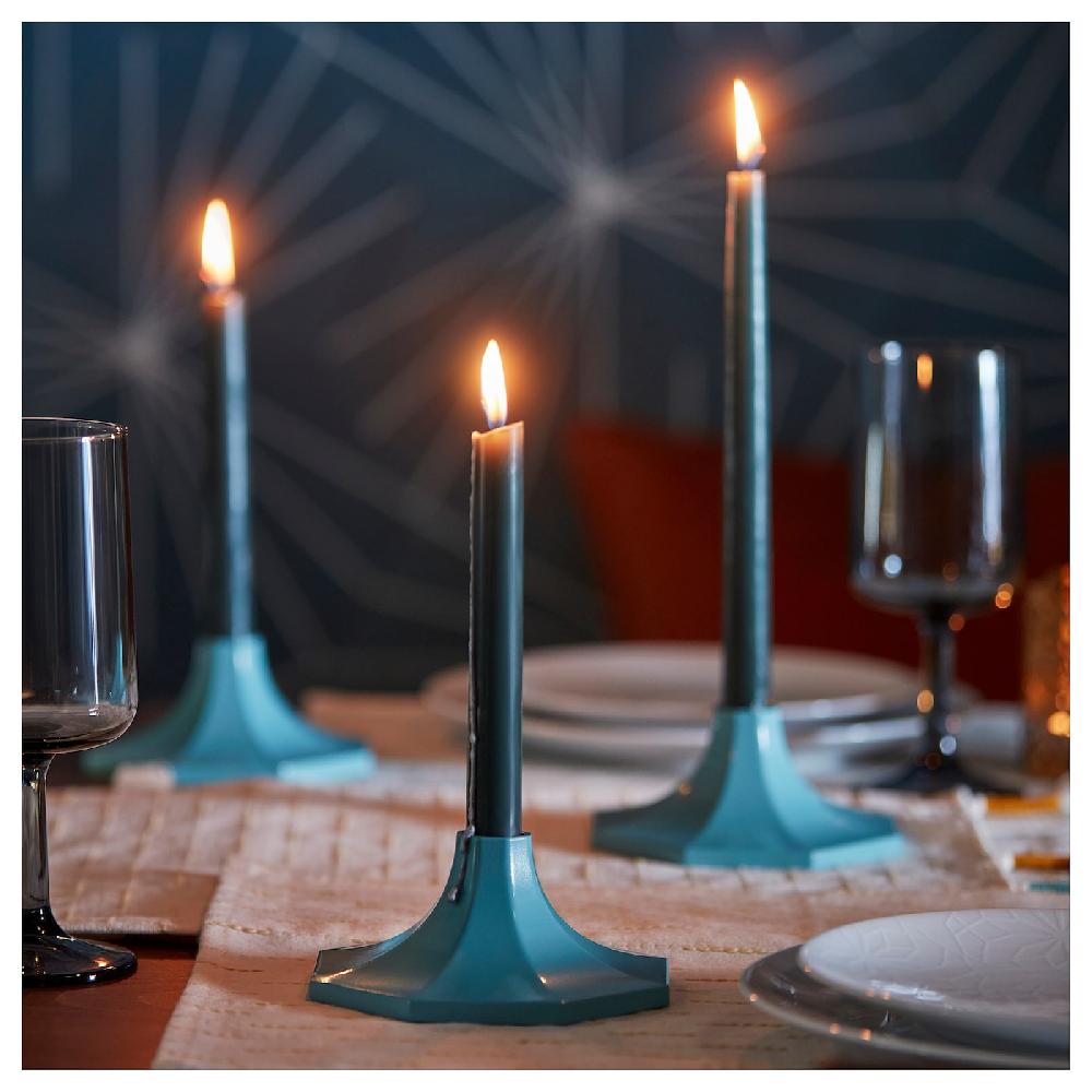IKEA GOKVÄLLÅ Portavela azul 14x6 cm Ventas relámpago