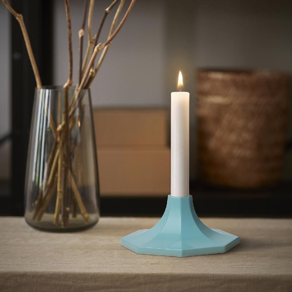IKEA GOKVÄLLÅ Portavela azul 14x6 cm Ventas relámpago