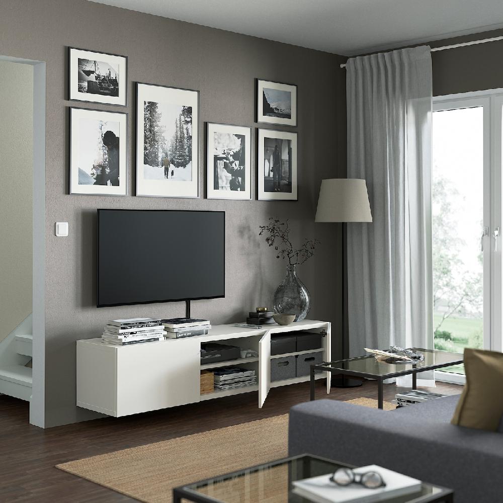 IKEA BESTÅ Mueble TV blanco/Lappviken blanco 180x42x38 cm Mejor oferta