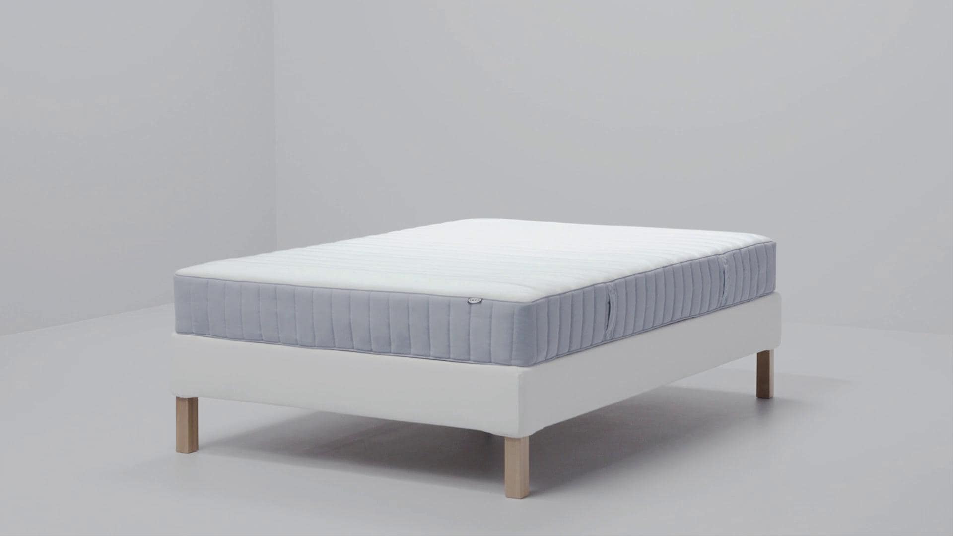 IKEA VALEVÅG Colchón de muelles ensacados firme/azul claro 140x200 cm Rebajas top