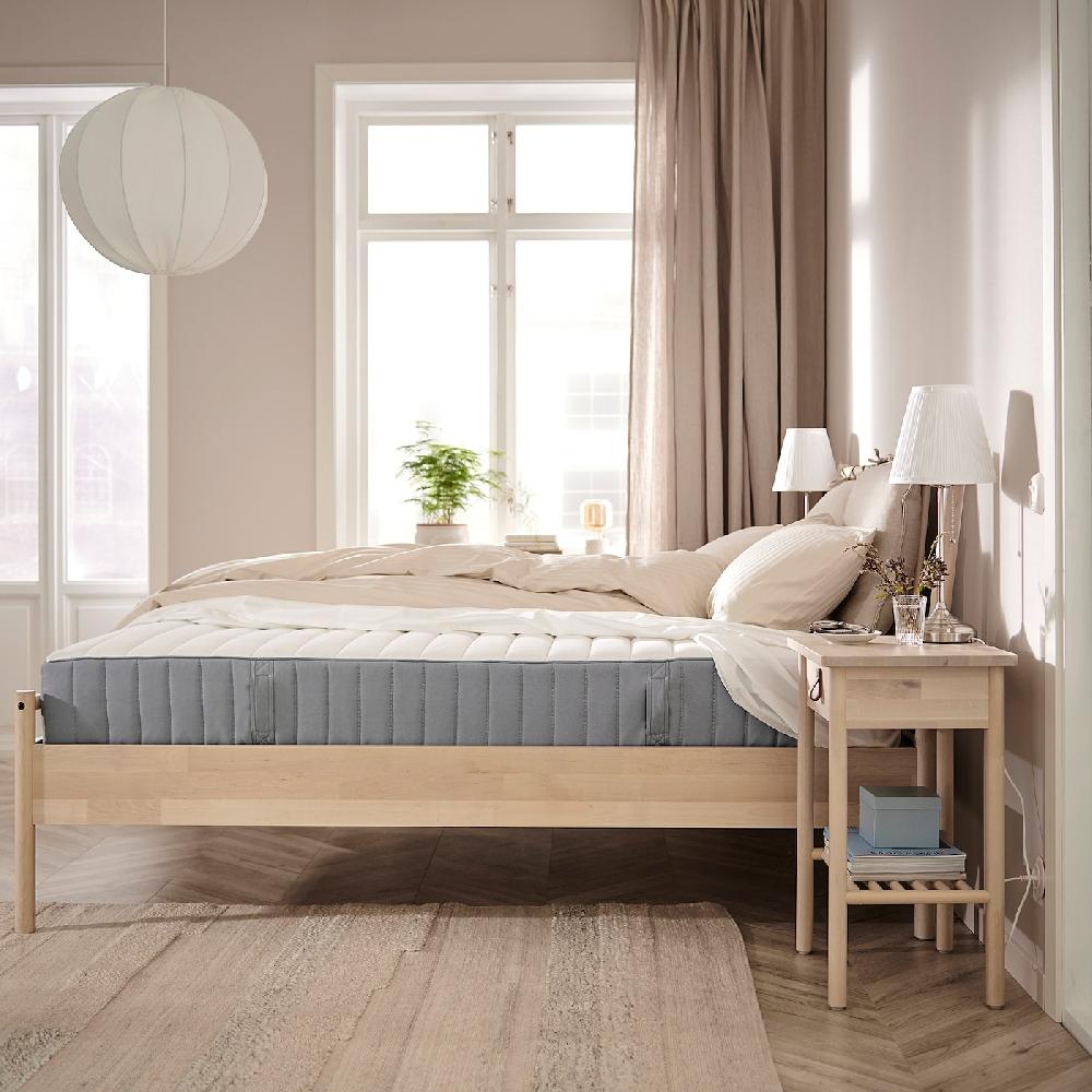 IKEA VALEVÅG Colchón de muelles ensacados firme/azul claro 140x200 cm Rebajas top