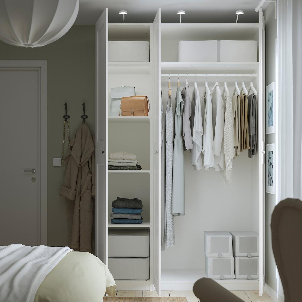 IKEA PAX / GRIMO Combinación armario blanco/blanco 150x60x236 cm Envío gratis
