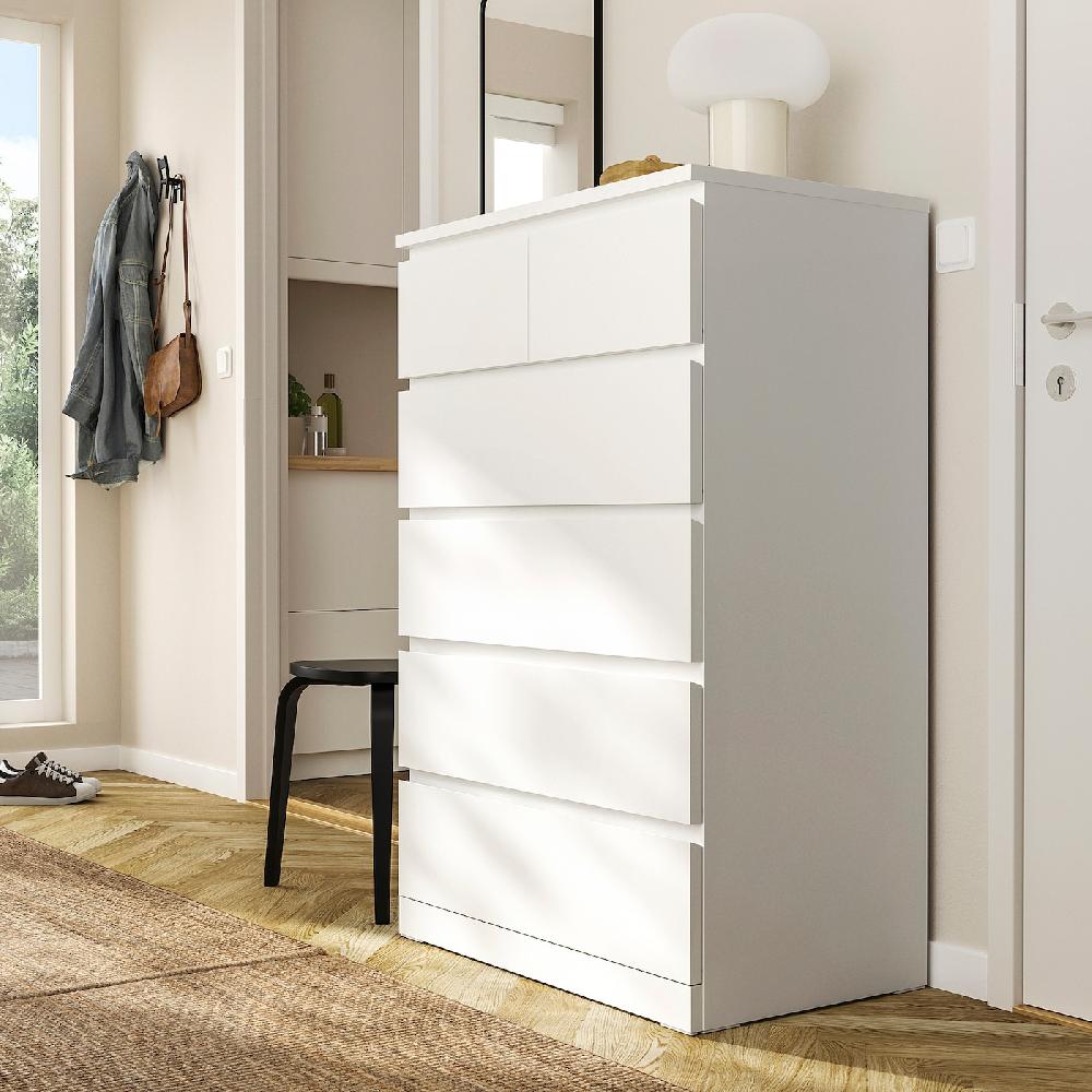 IKEA MALM Cómoda de 6 cajones blanco 80x123 cm Oferta especial