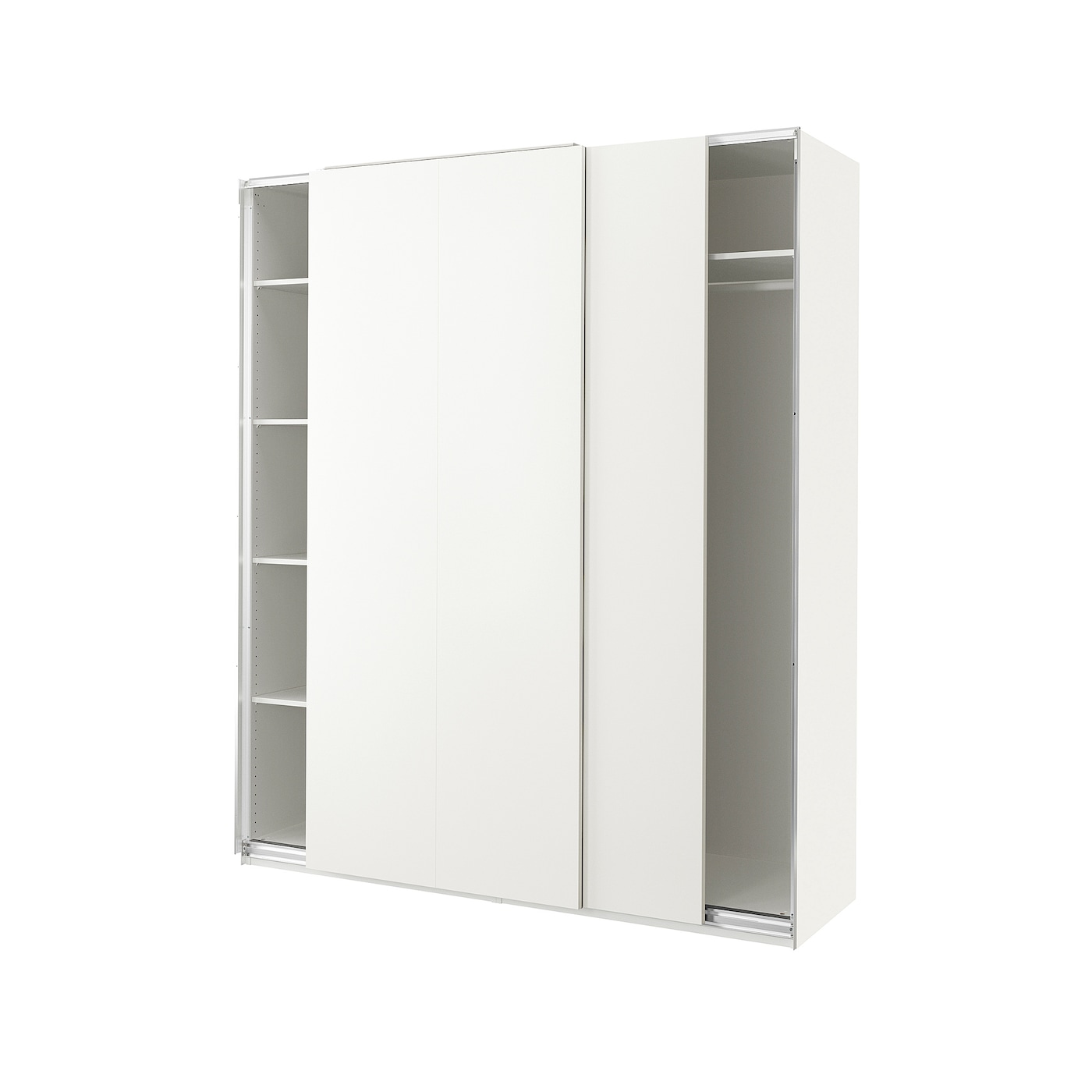 IKEA PAX / HASVIK Armario blanco/blanco 200x66x236 cm