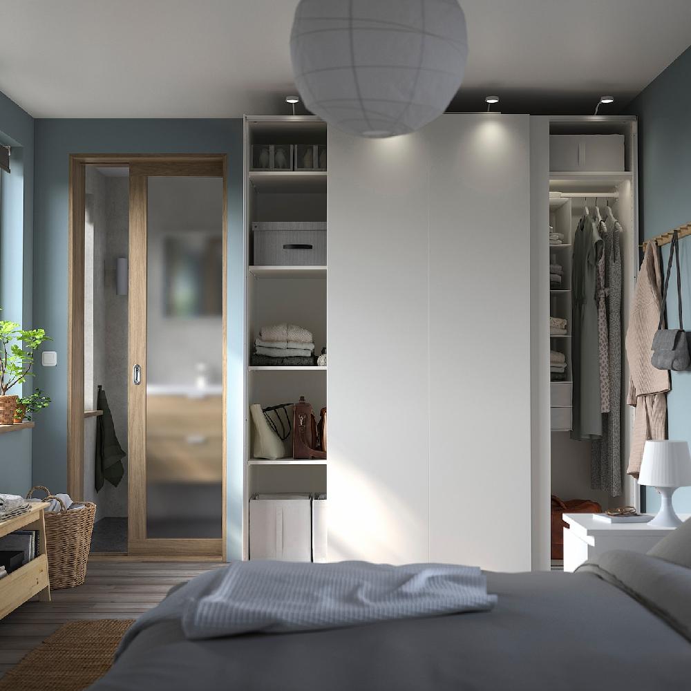 IKEA PAX / HASVIK Armario blanco/blanco 200x66x236 cm Envío gratis