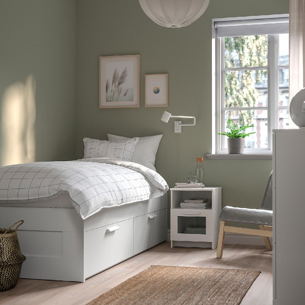 IKEA BRIMNES Estructura de cama con almacenaje blanco 90x200 cm Último día