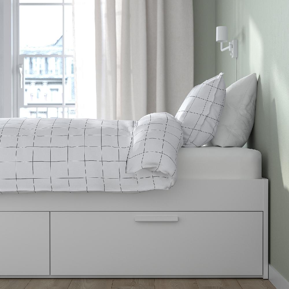 IKEA BRIMNES Estructura de cama con almacenaje blanco 90x200 cm Último día