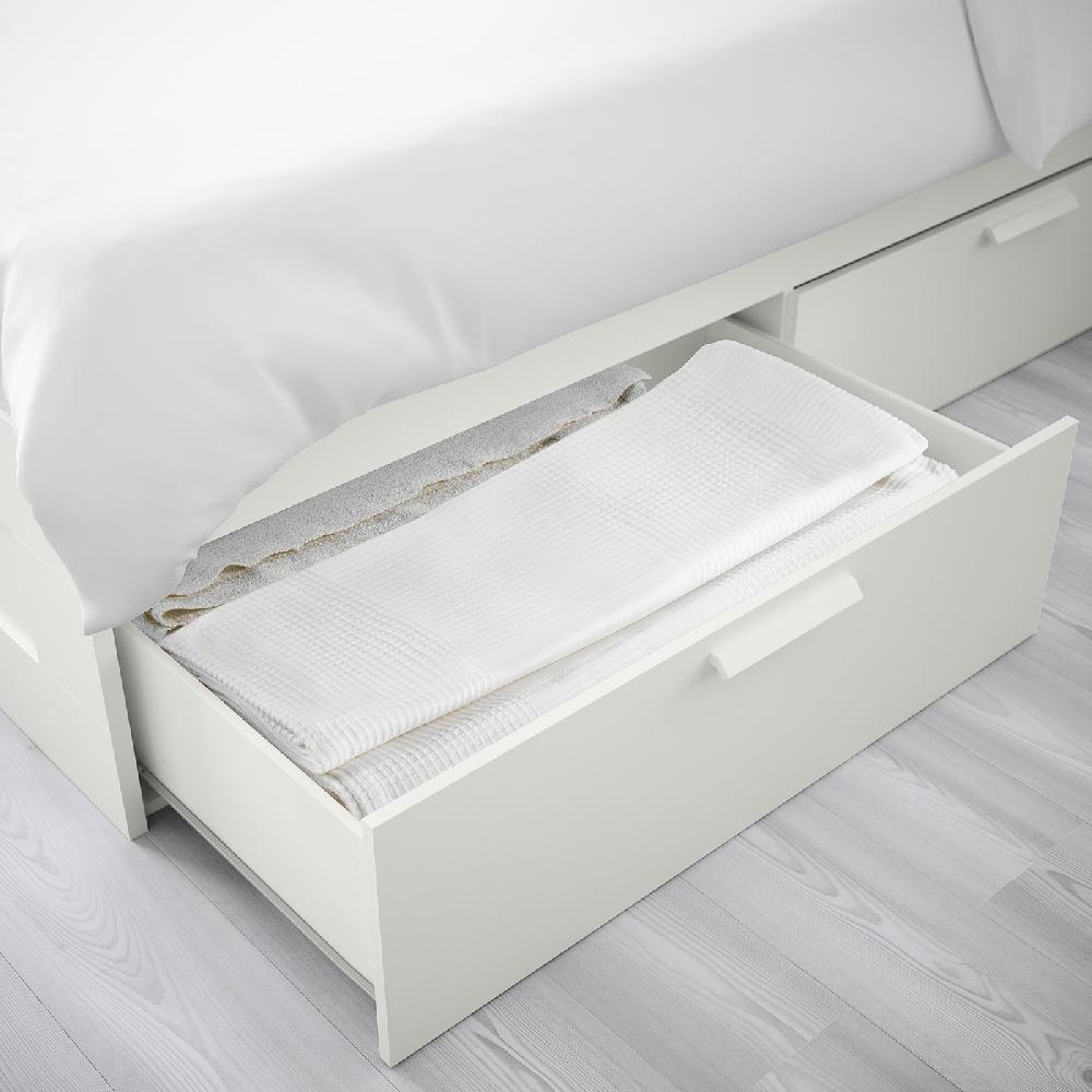 IKEA BRIMNES Estructura de cama con almacenaje blanco 90x200 cm Último día