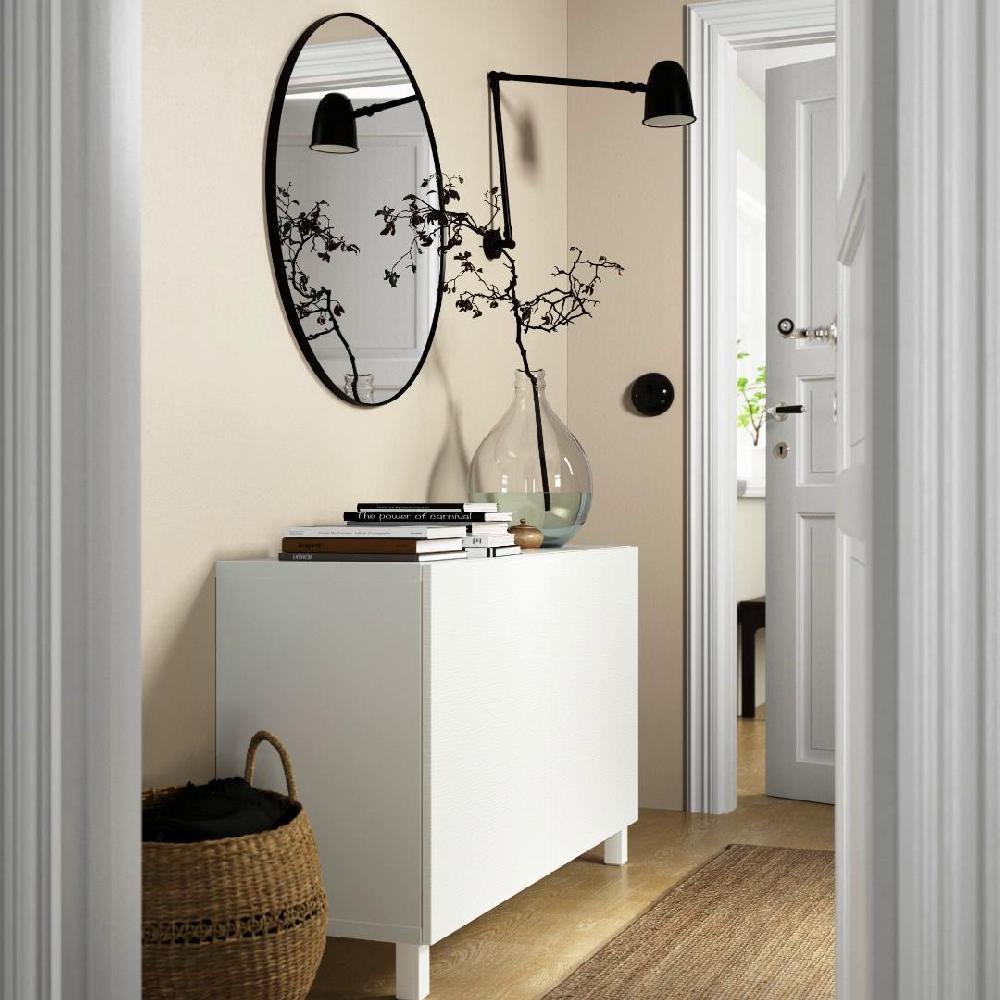 IKEA BESTÅ Mueble salón blanco/Lappviken/Stubbarp blanco 120x42x74 cm Precio de fábrica