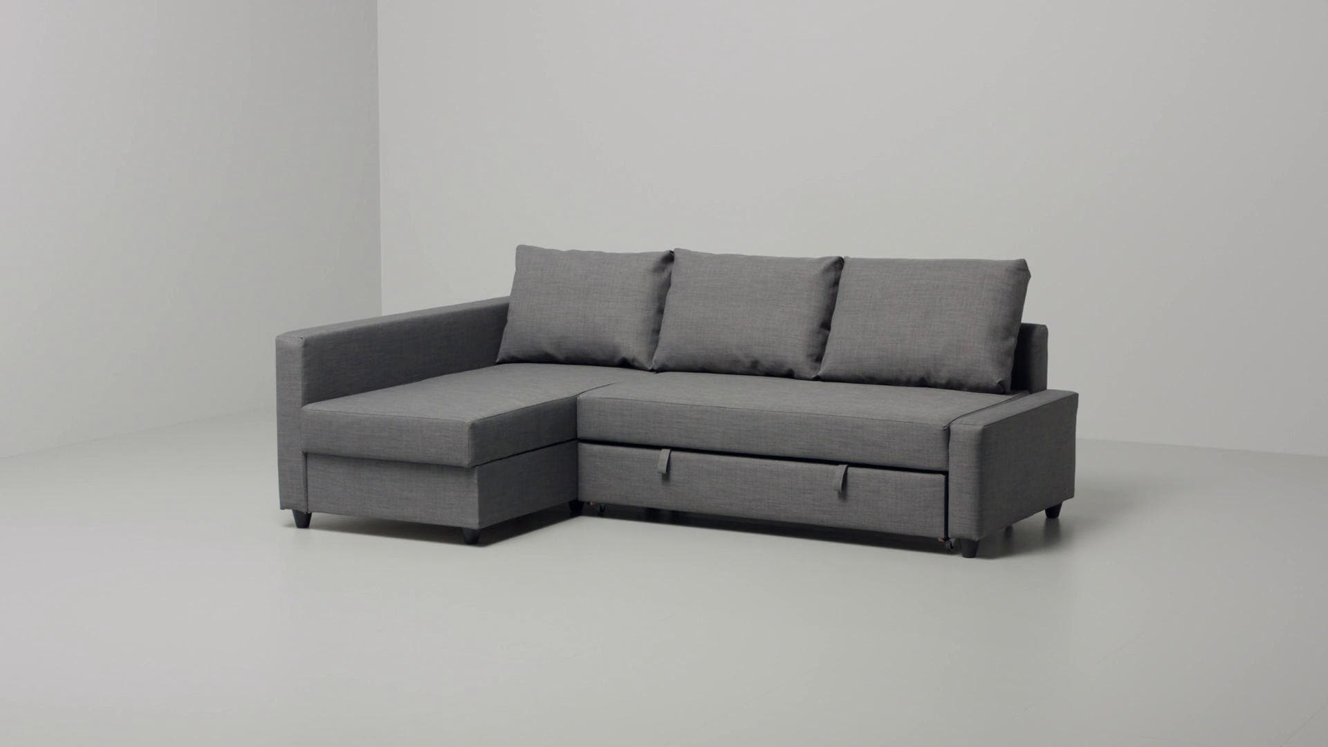 IKEA FRIHETEN Sofá cama con chaiselongue Skiftebo gris oscuro Liquidación