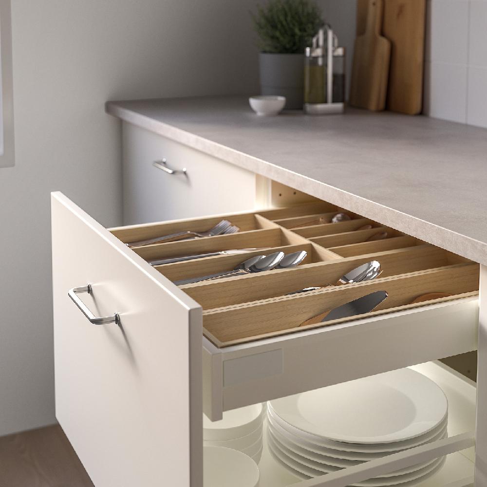 IKEA UPPDATERA Bandeja para cubiertos bambú claro 32x50 cm Libre de impuestos