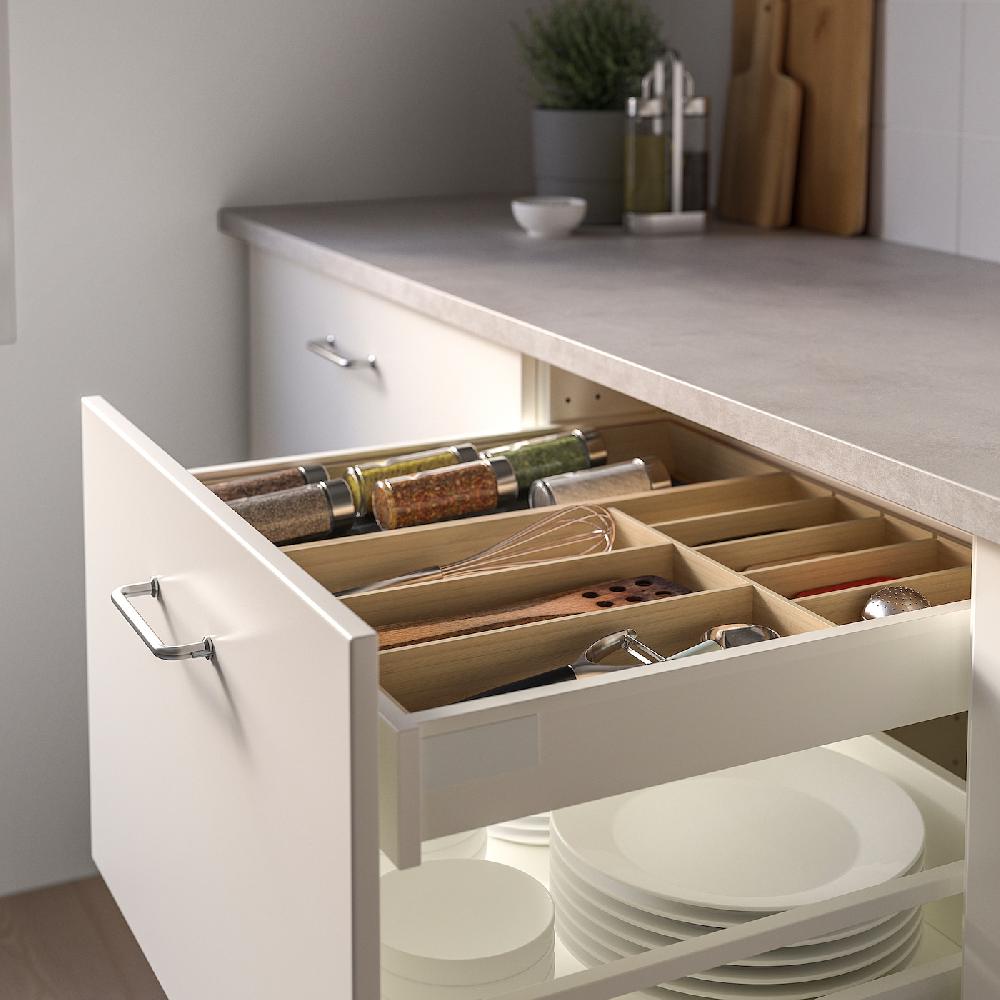 IKEA UPPDATERA Bandeja para cubiertos bambú claro 32x50 cm Libre de impuestos