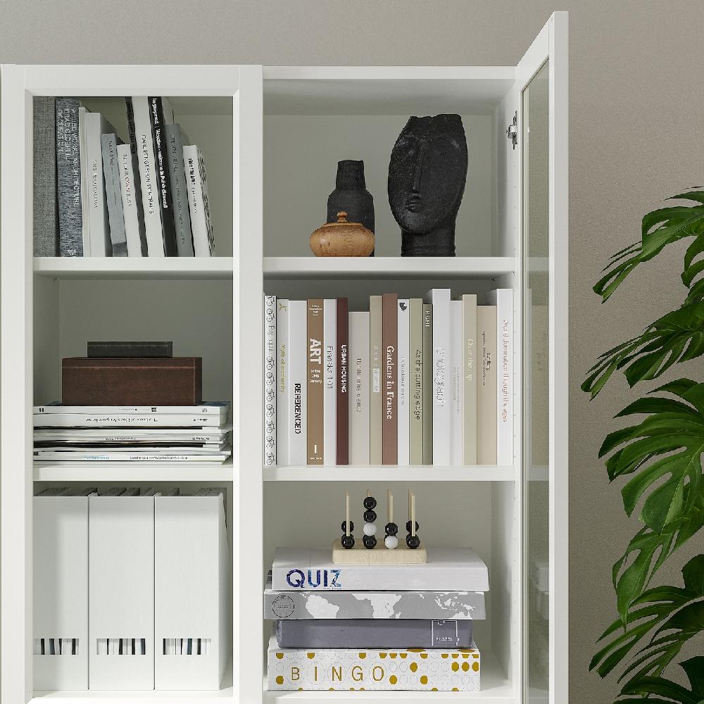 IKEA BILLY Librería con puerta de vidrio blanco 80x41x202 cm Descuentos del mes