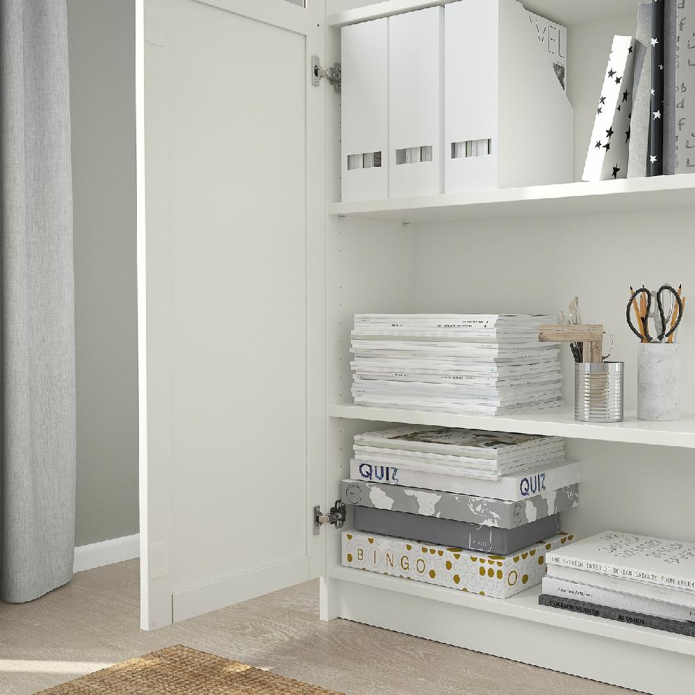 IKEA BILLY Librería con puerta de vidrio blanco 80x41x202 cm Descuentos del mes