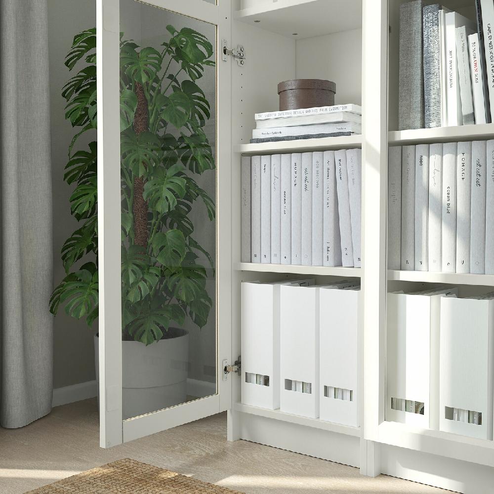IKEA BILLY / OXBERG Vitrina blanco 120x30x202 cm Última moda