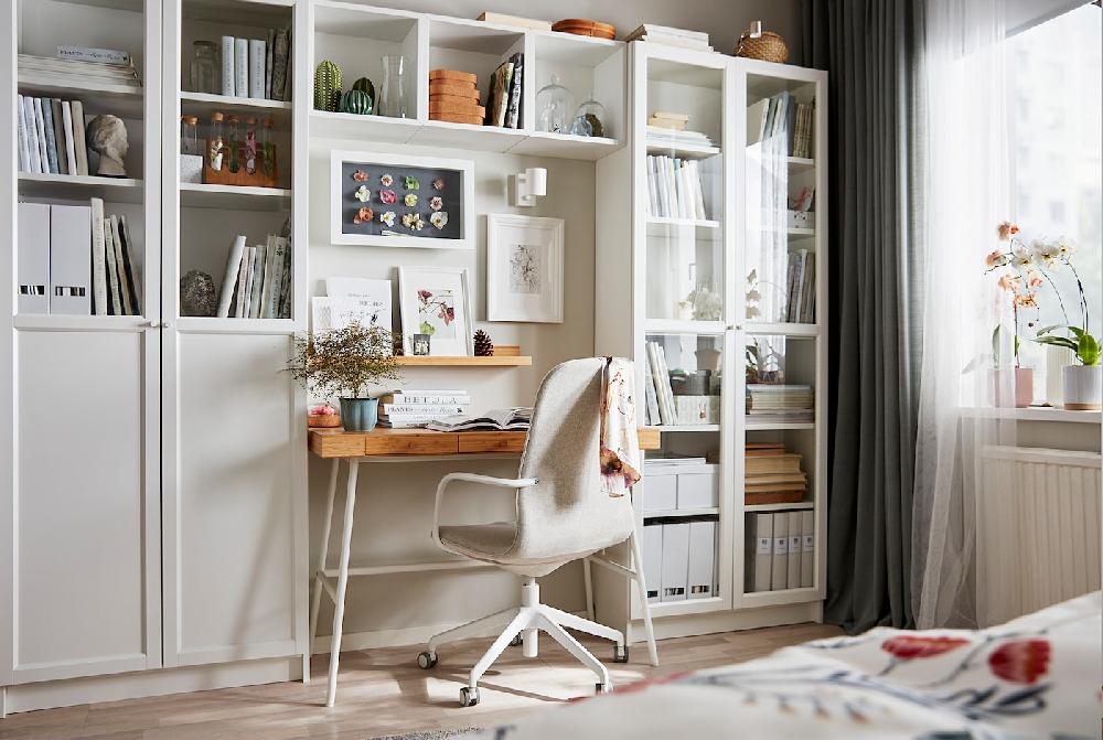 IKEA OXBERG Puerta de vidrio blanco 40x192 cm Devoluciones gratuitas