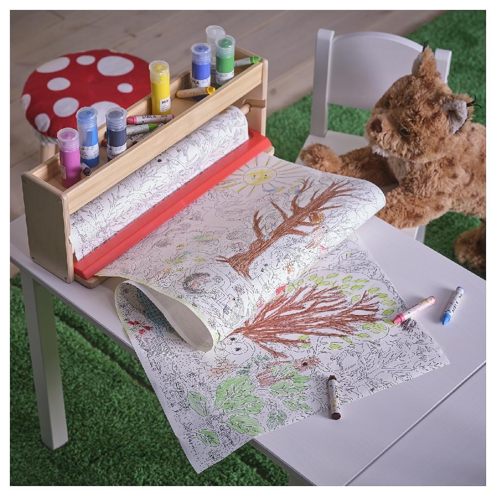 IKEA SKOGSDUVA Rollo papel colorear bosque encantado 10 m Venta caliente
