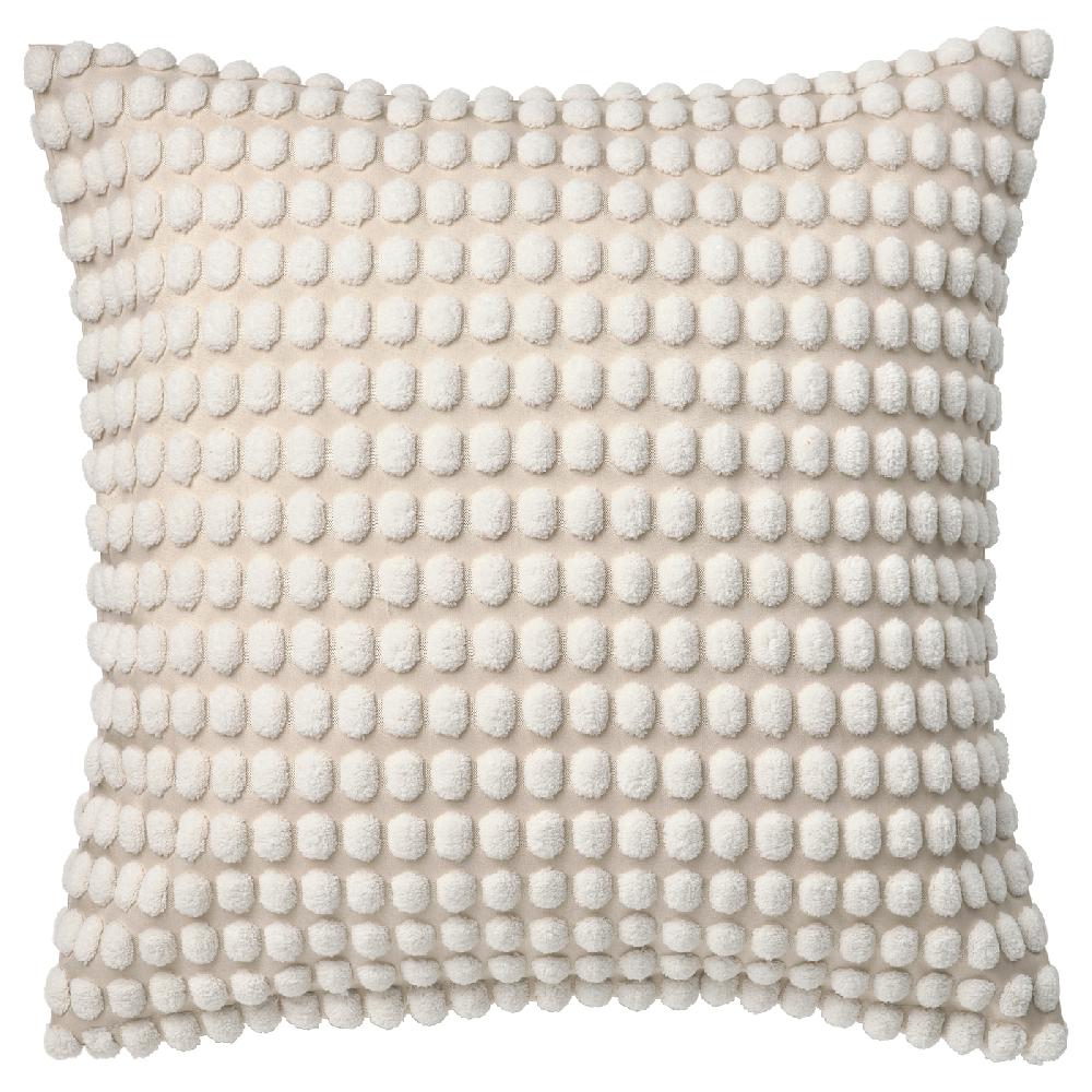 IKEA SVARTPOPPEL Funda de cojín hueso 50x50 cm