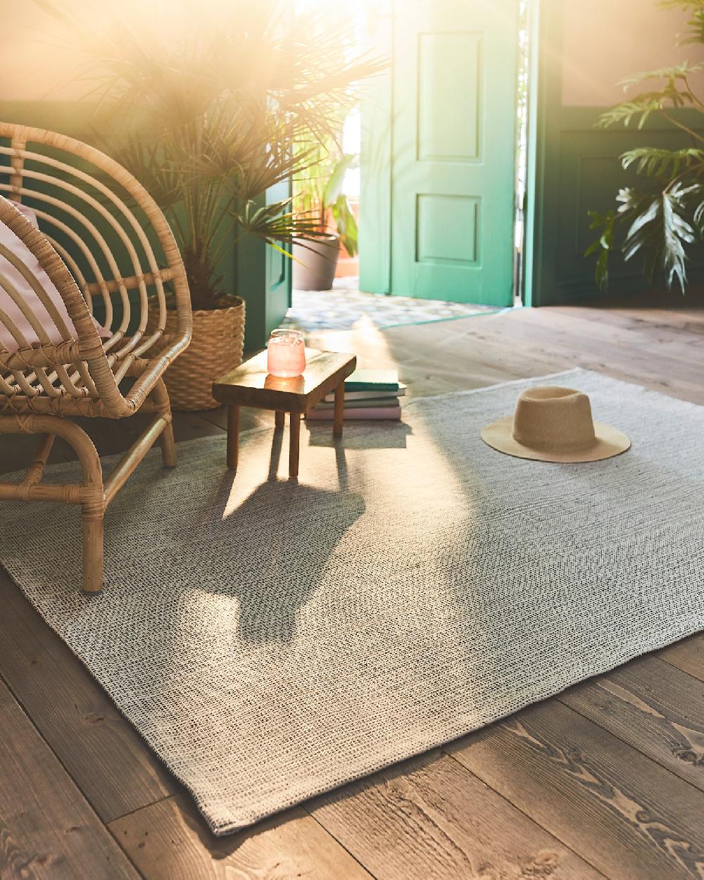 IKEA TIPHEDE Alfombra natural/negro 120x180 cm COMPRAR AHORA