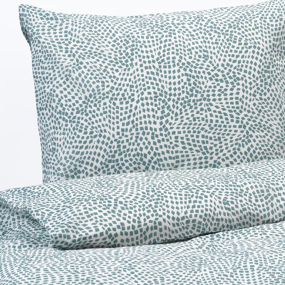 IKEA TRÄDKRASSULA Funda nórdica con funda de almohada blanco/azul 150x200/50x60 cm Últimos 2 días